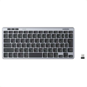 UGREEN CX  L[{[h Bluetooth +2.4G Oؑ։\ É݌v L[{[h y ^ lԍHwfUC 78L[ {z ϋv ȒPڑ