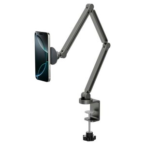 Spigen MagSafe�Ή� �X�}�z�z���_�[ �}�O�l�b�g�� �X�}�z�X�^���h 360°��] �p�x�����\ �����^�b�v�E�N�����v�E�}�O�t�B�b�g AMP09694 (�X�y�[�X�E�O���[)