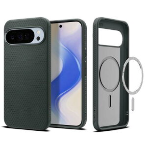 Spigen Pixel 10 Pro XL �P�[�X Magsafe�Ή� �}�b�g�d�グ TPU ���^ �w��h�~ �o���p�[ �ϏՌ� �ČRMIL�K�i ���L�b�h�G�A�E�}�O�t�B�b�g ACS09719 (�A�r�X�E�O���[��)