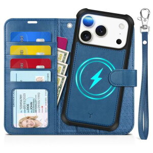 TUCCH iPhone 17 Pro Ή P[X蒠^ 2 in 1  6.3C` Xgbvt O RFIDubLO 4J[h|Pbg uX^h@\ Ռz Sʕی PU ӂ17v Ή