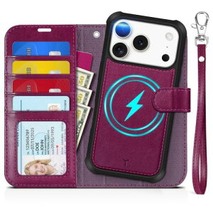 TUCCH iPhone17 Pro Ή P[X蒠^ 2 in 1  6.3C` Xgbvt O RFIDubLO 4J[h|Pbg uX^h@\ Ռz Sʕی PU ӂ17v Ή