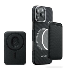 [PITAKA] �X�}�z�J�[�h�P�[�X �^�b�`���ϑΉ� �ϋv�f�� �h���E�h�� �}�O�l�b�g�� ���^ �y�� �w�ʑ����^ �ő�2�����[ �����h�~ iPhone�Ή� �E�H���b�g�P�[�X/��/�O���[��