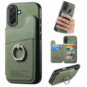 For galaxy a36 5g �P�[�X �蒠�^ �M�����N�V�[a36 �P�[�X �����O�t�� samsung galaxy a36 5g �X�}�z�P�[�X �w�ʃJ�[�h���[ galaxya36 �J�o�[ ���z�^ a36 5g SC-54F �J�o�[ �J�����ی� �X�^���h�@�\ PU���U�[ RFID