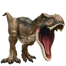 Jurassic World Dinosaurier, Extra große T-Rex Actionfigur, 61cm lang, beweglich und mit Fressfunktion, Dinosaurier Spielzeug, Spielzeug ab 4 Jahre, HBK73
