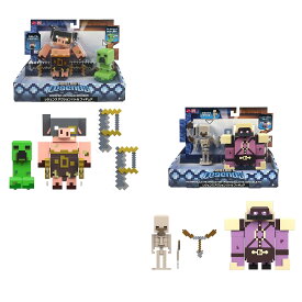 マインクラフト(MINECRAFT) レジェンズ アクション バトル フィギュア 2体セット フィギュア2体×3セット入り Box販売 6才~ 986A-GYR98