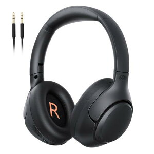 QCY H3 �w�b�h�z�� ���C�����X�w�b�h�z�� �m�C�Y�L�����Z�����O Bluetooth 5.3 �n�C���]�Ή�(AUX�ڑ���) 43dB�܂Ńm�C�Y�ጸ �L�� ���� ���p �ő�60���ԉ��y�Đ� �O����荞�� �}�C�N���� �n���Y�t��