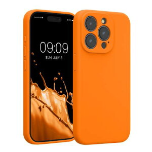 kwmobile �X�}�z�P�[�X �Ή�: Apple iPhone 15 Pro �P�[�X - TPU �V���R�� �J�o�[ �ϏՌ� ���h�~ - �t���[�e�B�[ �I�����W