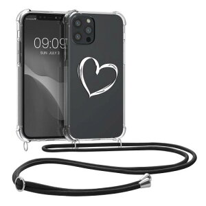 kwmobile �X�}�z�V�����_�[ �Ή�: Apple iPhone 12 / iPhone 12 Pro �P�[�X - �V�����_�[ �N���A TPU �J�o�[ �X�g���b�v�t�� - ���|�� ��|�� �ϏՌ�