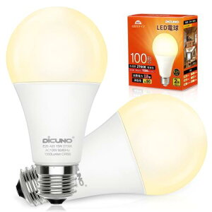 DiCUNO LEDd E26 dF 100W` 15W 1500lm 2700K F Ra90 Lz A65 Px Ή ȃGl PSEF؍ς 2