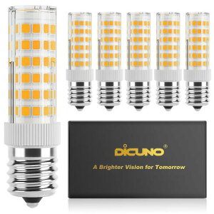 DiCUNO LED�d�� E17���� 50W�`���� 550lm �ȃG�l90�� �d���F����(6W) 3000K �L�z���^�C�v 6�p�b�N