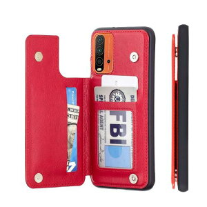 AnrekXiaomi Redmi 9T Redmi 9 Power Note 9 4G �p �P�[�X �蒠�^ ���z�^ �V�^ �h�� �� �Ռ��z�� �y�� �� ���@�\ �����ی� �蒠�^ �P�[�X�i���b�h�jRedmi Note 9 4G ���� PU�v ���΋z�� �|�P�b �Ў葀��w�� IC �J