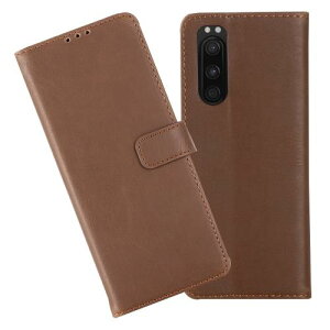 AnrekSONY Xperia 5/SOV41/SO-01M/901SO ���p �P�[�X �蒠�^ �J�o�[ (�_�[�N�u���E��) �G�N�X�y���A5 �蒠�^�P�[�X �J�[�h���[ �X�^���h�@�\�t�� ���z�^ PU���U�[ �V���v�� �r�W�l�X�� �\�j�[xperia5 BROWN