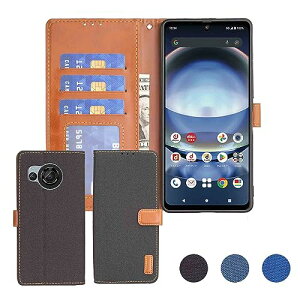 Anrek AQUOS R8 / docomo SH-52D / SoftBank A301SH �Ή� SHARP �f�j���ޗ� �蒠�P�[�X (�u���b�N) �V���[�vR8 �h�R��sh52d �\�t�g�o���Na301sh �A�N�I�X �A�[���G�C�g �A�N�I�Xr8 �P�[�X �J�o�[ �蒠�^ �J�[�h���[