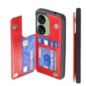 AnrekASUS Zenfone 9 / Zenfone 10 �p �P�[�X �蒠�^ ���z�^ �V�^ �h�� �� �Ռ��z�� �y�� �� ���@�\ �����ی� �蒠�^ �P�[�X�i���b�h�j�[���t�H��10 �[���t�H��9 ���� PU�v ���΋z�� �|�P�b �Ў葀��w�� 