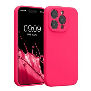 kwmobile �X�}�z�P�[�X Apple iPhone 15 Pro�Ή� �P�[�X - TPU �V���R�� �J�o�[ �ϏՌ� ���h�~ - �l�I���s���N