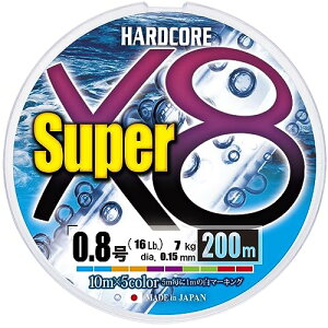 DUEL (fG) PEC ނ莅 HARDCORE X[p[ X8 C ނ胉C ދ x x 0.8 200m 5F H4315-5C