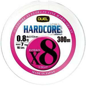 DUEL (fG) PEC ނ莅 HARDCORE X8 C ނ胉C ދ x x 0.8 300m 5F/CG[}[LO H3404N-5CBL