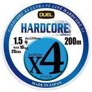 DUEL (fG) PEC ނ莅 HARDCORE X4 C ނ胉C ދ x x 1.5 200m 5F/CG[}[LO H3249N-5CBL