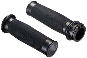 キジマ (kijima) バイク バイクパーツ メトラグリップ φ35x128mm アルミビレットボディー ハーレー ブラックアルマイト HD-04786