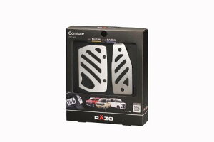 カーメイト(CARMATE) 車用 ペダル RAZO アルミラバーペダル コンパクト スズキ マツダ RP143