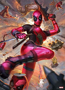 1000�s�[�X �W�O�\�[�p�Y�� �}�[�x�� Lady Deadpool ������ƃV���[�Y �s���A�z���C�g (38.2x53.2cm)