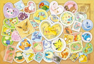 エンスカイ(ENSKY) ポケットモンスター Postage Stamp Art 26×38cm ジブリ ジグソーパズル 108ラージピース JIGSAW PUZZLE 108-L700
