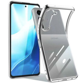 Arrows We2 Plus F-51E ケース 耐衝撃 アローズwe2 Plus スマホケース クリア TPU 薄型 軽量 耐衝撃 メッキ加工 ソフト 人気 保護カバー (シルバー)