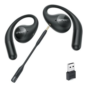 EMEET AirFlow �I�[�v���C���[���C�����X�C���z�� 2024�v�V�݌v Bluetooth 5.3 ���C�����X�C���z�� �����ǂ��Ȃ� �}���`�|�C���g�ڑ� �}�C�N�t�� ���O���\�ȃ}�C�N�u�[������ IPX5�h���K�i �ő�40