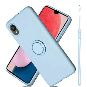 AnrekGalaxy A21 / Galaxy A20 / docomo SC-42A �P�[�X �Ή� �V���R�� �����O�P�[�X�i�_�[�N�u���[�j�h�R�� sc42a / SC-02M / SC-42A ���^ �_�� TPU�ی�J�o�[ �Ռ��z�� 360�x��] �ԍڃz���_�[�@�\ �g�уP�[�X �\