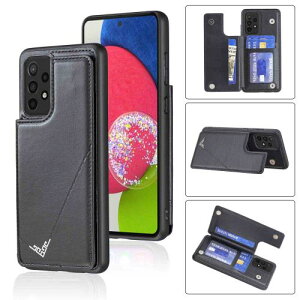 Anrek�V�^ SAMSUNG Galaxy A53 5G / docomo SC-53C / au SCG15 �p �w�� �J�[�h�P�[�X �蒠�^ �������[�h�t �w�ʃJ�o�[�i�u���b�N�j�T���X�� �M�����N�V�[a53 5g �h�R��sc53c au scg15 �X�}�z�P�[�X �T�C�h�}�O�l�b