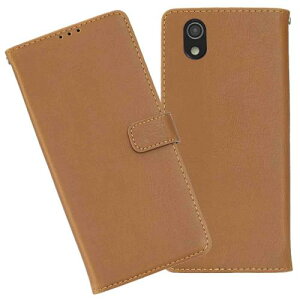 AnrekSHARP AQUOS sense lite SH-M05/SH-01K/SHV40/sense basic 兼用 ケース 手帳型 カバー (ブラウン) アクオス702sh 手帳型ケース スタンド機能付き 財布型 PUレザー ビジネス風 シャープshv40 KHAKI