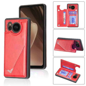 Anrek�V�^ SHARP AQUOS sense7 / docomo SH-53C / au SHG10 UQ mobile �p �w�� �J�[�h�P�[�X �蒠�^ �������[�h�t �w�ʃJ�o�[ (���b�h) �V���[�v �A�N�I�X �Z���X7 �h�R��sh53c uq���o�C��shg10 �X�}�z�P�[�X �T�C�h