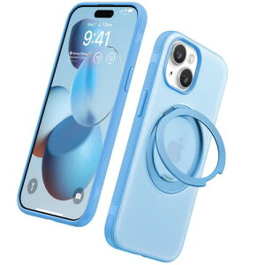 �t�̐F�E�p�E�_�[�u���[TORRAS iPhone 15 �p �P�[�X �J�����R���g���[���{�^���t�� �c�����Ή� �}�O�l�b�g���� MagSafe�Ή� �ČRMIL�K�i�ϏՌ� �����O �w��h�~ ���ρE