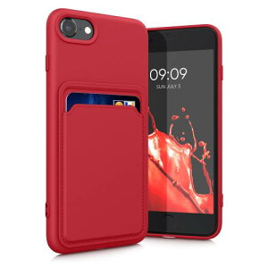 kwmobile X}zP[X Apple iPhone SE3 / iPhone SE2 / iPhone SE (2022) / iPhone SE (2020) / iPhone 8 / iPhone 7Ή P[X -J[hz_[t \tg TPU VR ԐF