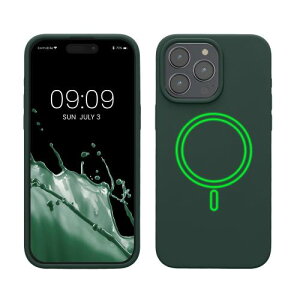 kwmobile Apple iPhone 15 Pro MaxΉ P[X - MagSafeΉ }Olbg Jo[ \tg TPUP[X ϏՌ - XO[