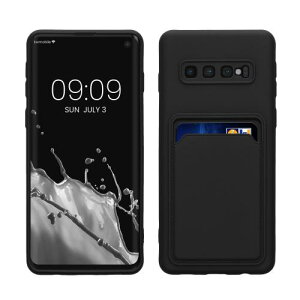 kwmobile �X�}�z�P�[�X �Ή�: Samsung Galaxy S10 �P�[�X -�J�[�h�z���_�[�t�� �\�t�g TPU �V���R�� ���F