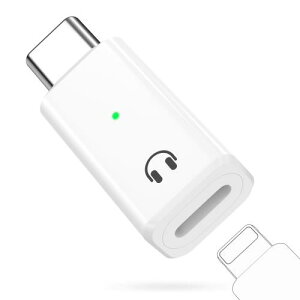 MoKo ライトニングからType-C変換用 イヤホンアダプター イヤホン変換 ライトニング to USB Type C 通話/音楽/再生のオーディオ機能のみ対応 アルミシェル 軽量小型 iOSからタイプC変換 iPhone16/16e/16P