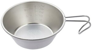 キャプテンスタッグ(CAPTAIN STAG) シェラカップ CS ステンレスシェラカップ 320ml ステンレス製 日本製 燕三条産 UH-46 シルバー(ヘアライン加工)