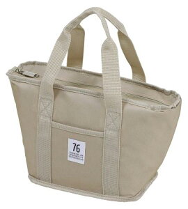 キャプテンスタッグ(CAPTAIN STAG) 保冷バッグ クーラーバッグ トートクーラーバッグ 容量4L Sサイズ ベージュ 76シリーズ UE-610 製品サイズ:(約)幅335×奥行125×高さ195mm