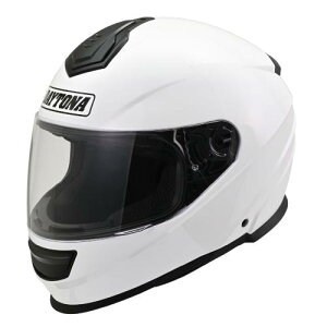 デイトナ(Daytona) バイク用 ヘルメット フルフェイス SG規格 ABS+PC ピンロックシート付属 スピーカーホール装備 DN-003NM ホワイト Mサイズ(57-58cm) 46527