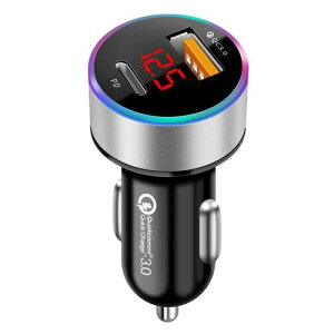 AMAPC ԍڏ[d Ԃ̓d USB }[d USB C USB A |[g PD 36W+QC d 4.8Ad }[d LEDfW^fBXv[ USBJ[`[W[ d12`24VԑΉ iPhone android IQOS 
