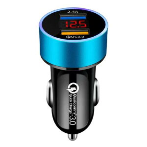 ԍڏ[d AMAPC for Ԃ̓d 2024 2USB|[g d 4.8Ad }[d LEDfW^fBXv[ USBJ[`[W[ d12`24VԑΉ iPhone android IQOS Ή u[