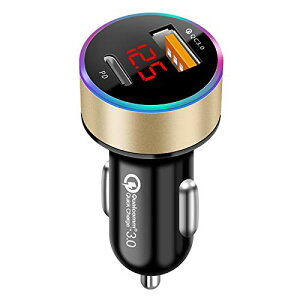 AMAPC ԍڏ[d Ԃ̓d USB }[d USB C USB A |[g PD 36W+QC d 4.8Ad }[d LEDfW^fBXv[ USBJ[`[W[ d12`24VԑΉ iPhone android IQOS 