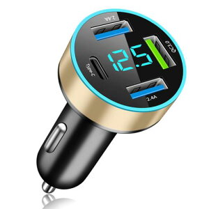 Type-C/QC3.0YUGYUG VK[\Pbg usb VK[\Pbgdv LEDfW^fBXv[  usb ԍڏ[d VK[\Pbg 4A QC3.0+USB-C|[g y 12`24VԑΉ VK[ usb(S[h)