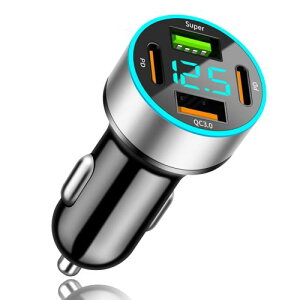 4in1YUGYUG Ή VK[\Pbg usb dv VK[\Pbg 4A QC3.0|[g+PD 20W|[g+super|[g ԍڏ[d  usb LEDfW^fBXv[ VK[\Pbg usb-c }[d iPhone/iPad/Androide