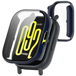 TOORQR For �V���I�~ Redmi Watch 5 active �P�[�X �ی�J�o�[ �����^ PC+�K���X�f�� ��̌^ �S�ʕی� �w��h�~ �����ߗ� �����^ �Ռ��z�� Xiaomi Redmi Watch 5 active �J�o�[�Ή� - �u���[