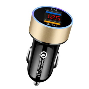 YUGYUG VK[\Pbg usb VK[\Pbgdv LEDfW^fBXv[  usb ԍڏ[d VK[\Pbg 2A QC3.0+2.4A y 12`24VԑΉ VK[ usb(S[h)
