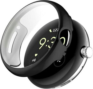 AMAPC for Google Pixel Watch 2 �P�[�X Google Pixel Watch 2�p�P�[�X Google Pixel Watch 2�p �t���J�o�[ PC�f�� ��̌^ �S�ʕی� �����ȒP �����ߗ� �w��h�~ Google Pixel Watch 2 �P�[�X �u���b�N