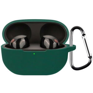 BUITFOU For Sony WF-1000XM5 �P�[�X �\�j�[ WF-1000XM5 �ی�J�o�[ �\�j�[ WF-1000XM5 �P�[�X �_�炩�� �V���R���� �����h�~ �L�Y�h�~ �ϏՌ� �h�o �y�� �����[�d�\ �J���r�i�t�� �����h�~(�O���[��)