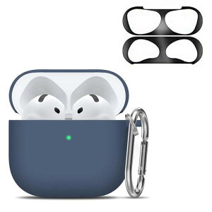 2024������AMAPC for AirPods 4 �P�[�X�_�X�g�K�[�h�t�� �\�j�[ ���C�����X �C���[�z�� AirPods 4�p�V���R���ی�P�[�X �L�Y�h�~ �ϏՌ� �h�� �h�o �����h�~ �����[�d�\ AirPods 4 �p�ی�P�[�X �u���[